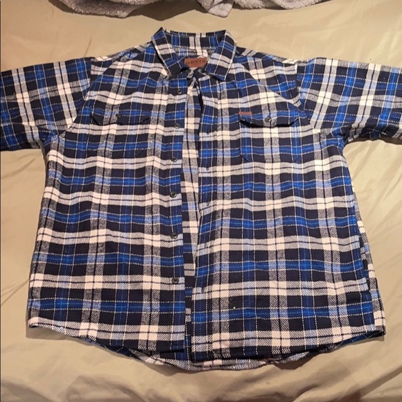 ORVIS blue flannel - Picture 1 of 3